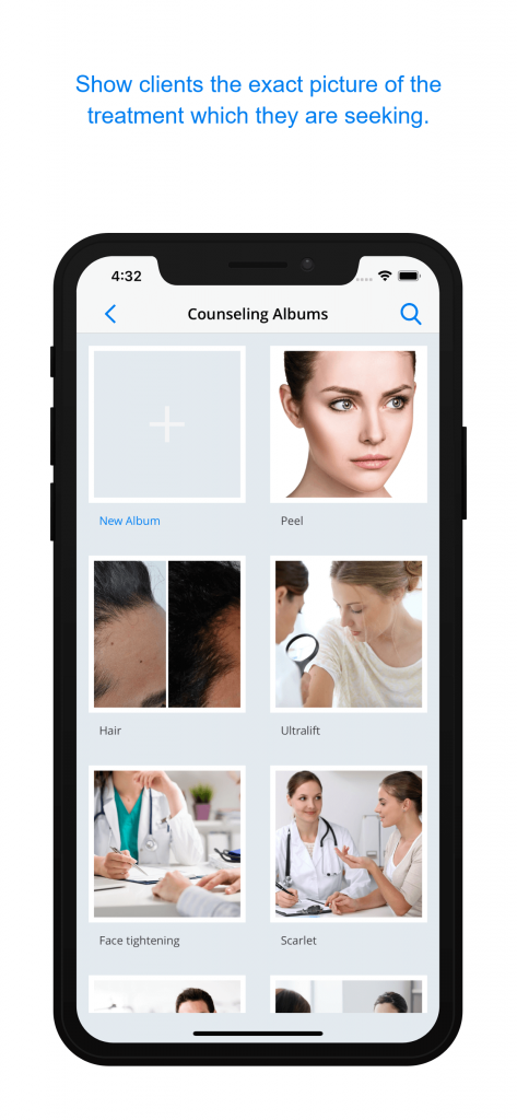 Counselling Albums by medspa software curecast