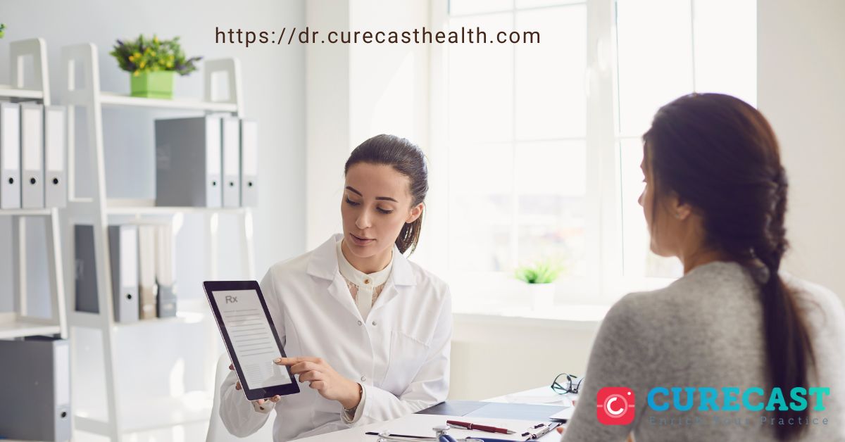 Doctor capturing clinical photo with secure digital consent using CureCast by dr.curecasthealth.com in 2025